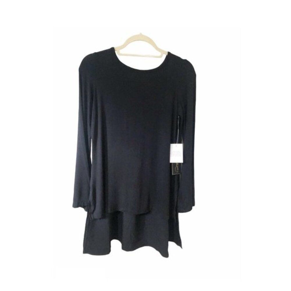 NWT DG2 Flare Sleeve Hi-Low Blouse